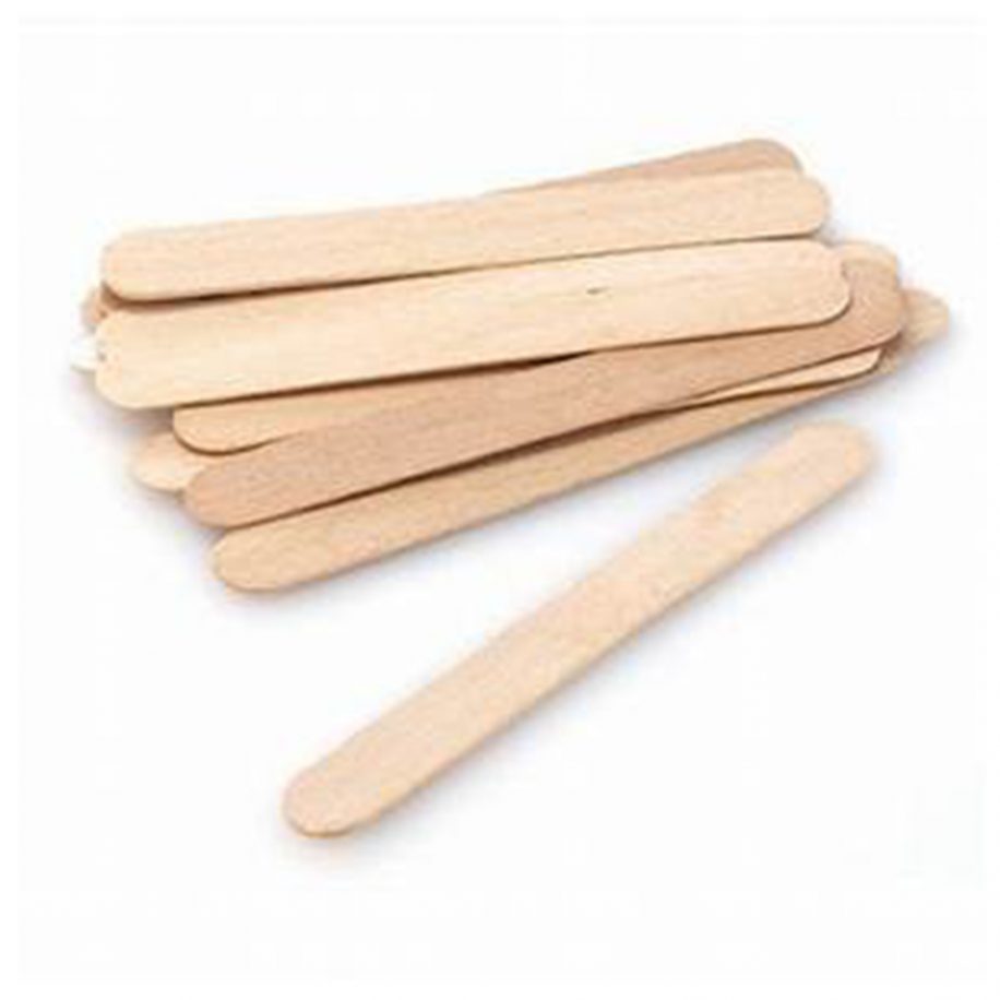 Wooden Lip Spatula Pack of 50 Designer Nail and Beauty